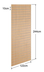 Οξυά Πάνελ Slat 122x244cm με 23 Πηχάκια Αλουμινίου