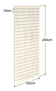 Σημύδα Πάνελ Slat 122x244cm με 23 Πηχάκια Αλουμινίου